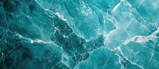 Teal marble texture with white veins and organic abstract patterns