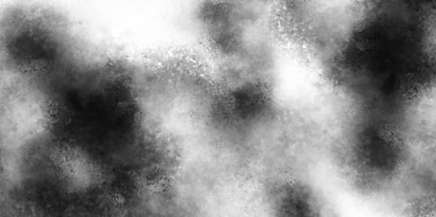 Abstract background with black sky with white clouds. . Gray grunge painted paper textured canvas for design watercolor scraped vector.  White silver ink effect cloudy grunge texture with clouds. 