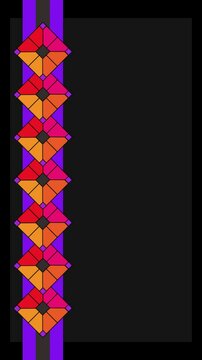 mosaico rectangular colores sim&eacute;trico movimiento