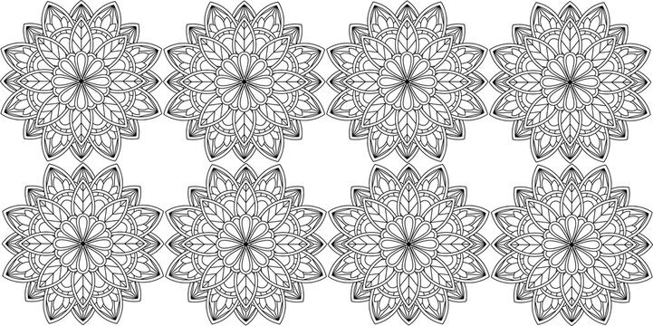 illustratipn manala is shape abstract pattern on white