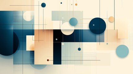 Modern Abstract Shapes in Soft Colors Design