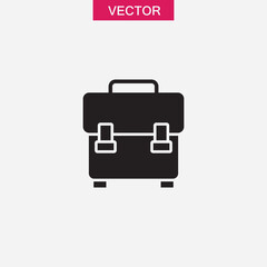 Briefcase vector icon, simple flat black trendy style illustration for web and app..eps