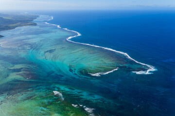 Explore the natural wonders of underwater waterfalls. This video shot from a helicopter reveals the...