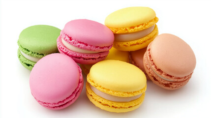 Fototapeta premium Macaron Magic Bright and Delicious French Confections