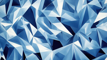 Fototapeta premium A graphic composed of irregular blue blocks