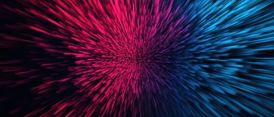 Fototapeta premium Abstract Digital Background with Dynamic Lines in Pink and Blue