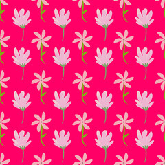 Flower illustration pattern. Flower seamless pattern background. Flower background. Floral decoration background. silhouette flower background.