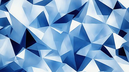 Fototapeta premium A graphic composed of irregular blue blocks