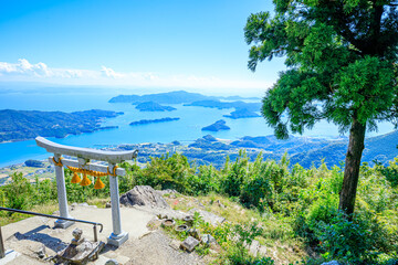 秋の倉岳神社　熊本県天草市　Kuratake Shrine in Autumn. Kumamoto Pref, Amakusa City.