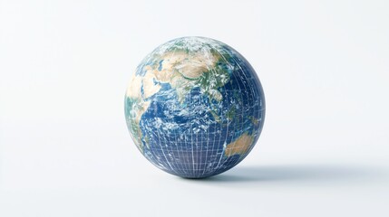 Fototapeta premium Photorealistic Earth with Wind Turbines