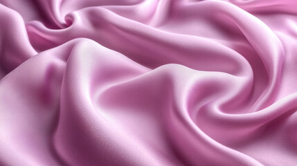 Obraz premium pink fabric texture with a subtle sheen, elegantly draped against a rich purple backdrop, symbolizing tranquility, creativity, and warmth. Ideal for backgrounds in fashion or design projects
