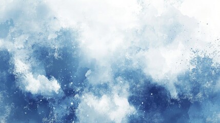 Soft Blue and White Gradient with Blurred Edges