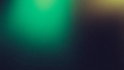 Dark soft green orange color grainy gradient background dark noise texture header poster banner backdrop design, copy space