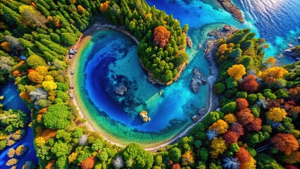 Soaring heights reveal unseen beauty, inviting viewers to explore familiar landscapes afresh.