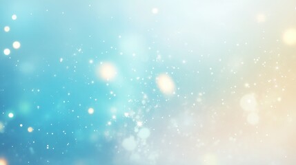 Naklejka premium Dreamy Soft Blue Bokeh Effect Background
