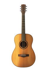 Fototapeta premium Elegant Acoustic Guitar for Music Lovers, Transparent Background - Made with Generative AI