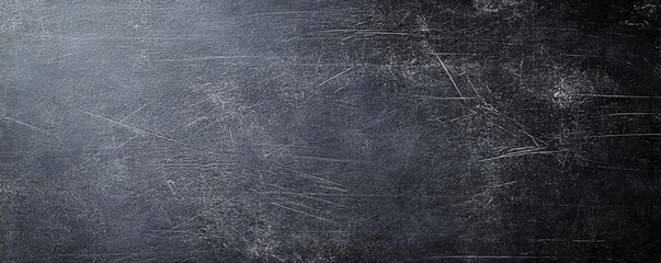 Abstract black and white distressed surface, filled with scratch marks and dust particles, creating an authentic grunge aesthetic for creative editing