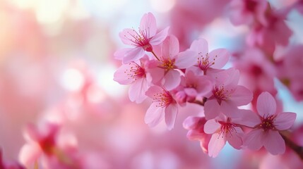 Obraz premium Cherry Blossom Blooming Sequence, vibrant garden transformation, delicate petals unfolding, seasonal beauty captured over days