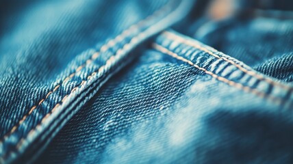 Classic jeans texture and Stylish blue denim jacket pocket,Blue denim jacket,jean opened pocket with a button,outfit jeans background,Popular fashion clothing,space for text.