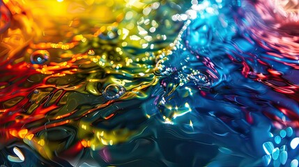 An abstract image of swirling colors emerging from a crystal prism, against a dark backdrop.