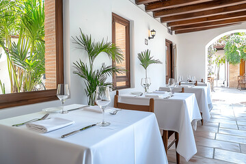 Charming floral patterns on tablecloths in a cozy dining space aesthetic elegance for relaxed gatherings