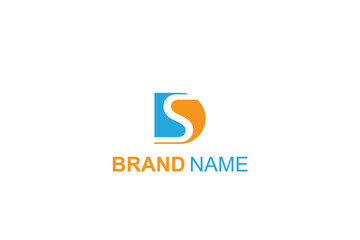 Letter Sd or ds logo template