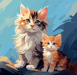 Artistic Cat Portrait