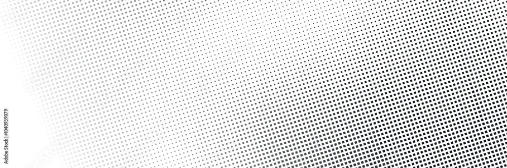 Poster dotted gradient halftone background. horizontal seamless dots pattern in pop art style, eps10.