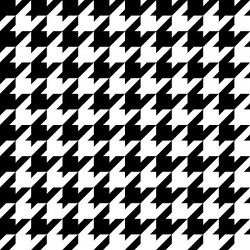 Basic Geometric Pattern seamless continuous repeated tile pattern design, Print design, polka dot, gingham, check, chevrons, argyle, houndstooth, stripes in black and white