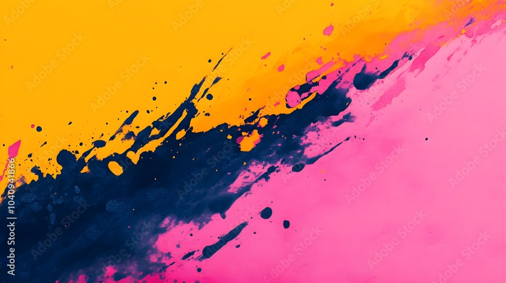 Poster vivid watercolor splashes shaping into sharp dynamic barriers that symbolize the resilience growth a