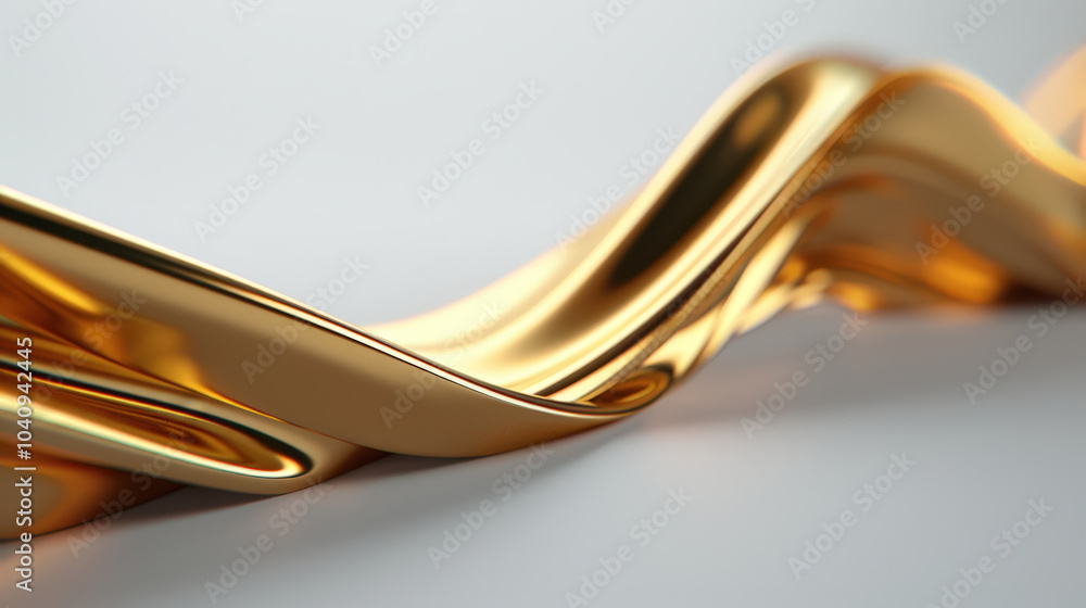 Poster fluid gold texture with abstract ripples and shimmering highlights creates captivating visual experi