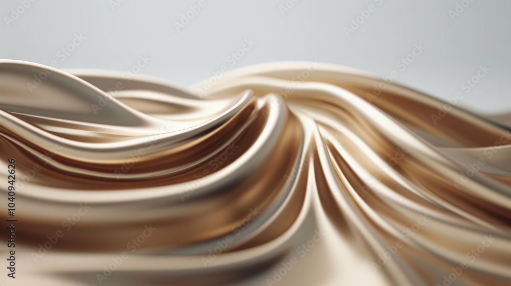 Aufkleber fluid gold texture with abstract swirls and ripples creates captivating visual experience. smooth, f