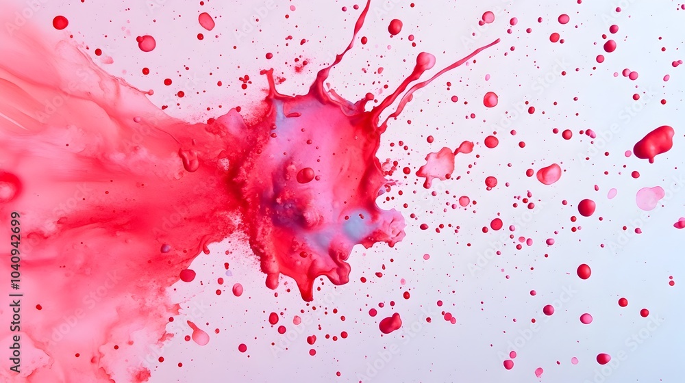 Poster delicate watercolor splashes spreading and dispersing across transparent barriers creating a mesmeri