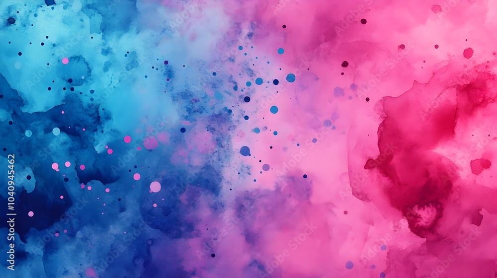 Poster vibrant watercolor splashes and fluid textures transforming into chaotic dynamic obstacles creating 