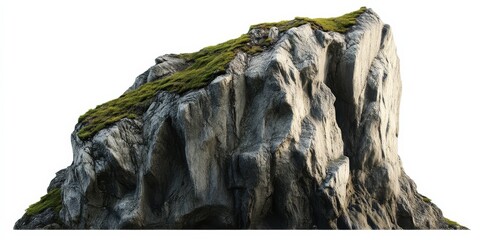 Outdoor natural scenery featuring a rocky mountain cliff in PNG format.