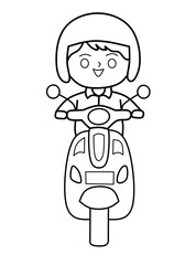 Cute Courier illustration