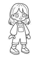 Cute girl illustration