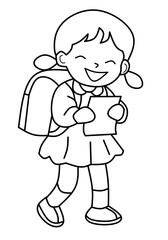 Cute student illustration