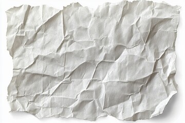Obraz premium High-resolution transparent wrinkled paper texture design in PNG format.