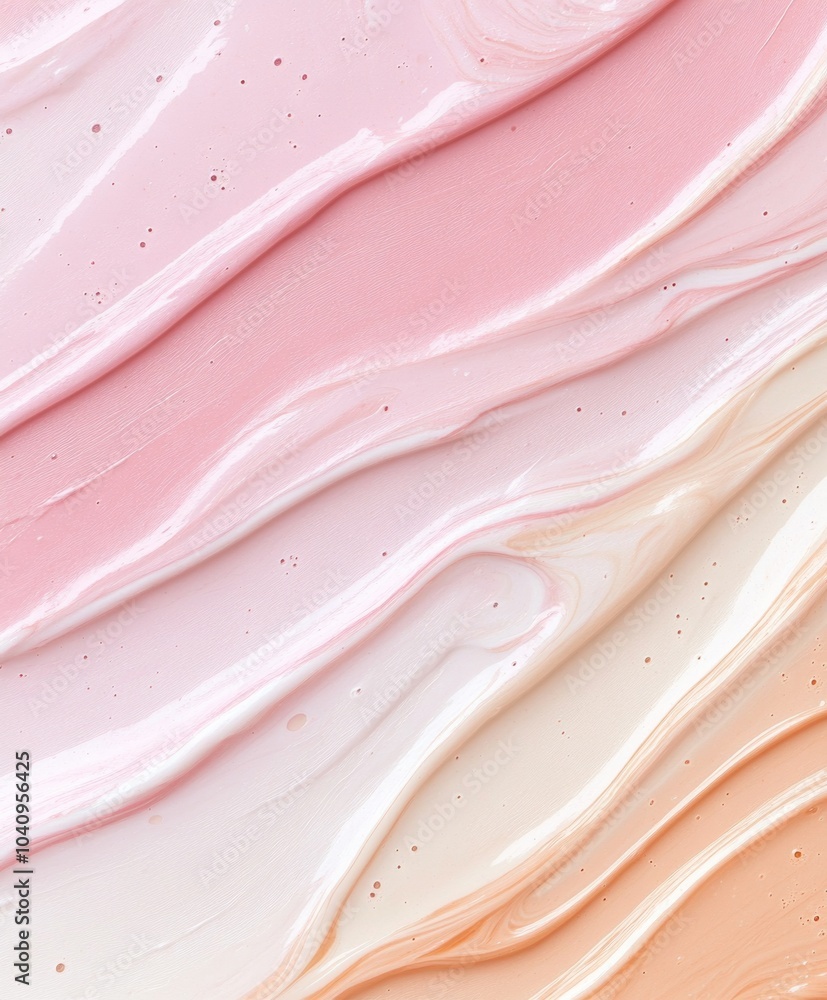 Poster vibrant pastel melting pattern - abstract gradient texture design