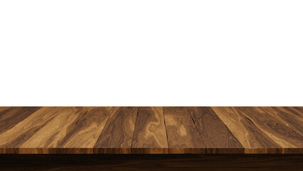 A close-up shot of a wooden tabletop with a transparent background, PNG file