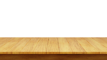 A close-up of a wooden tabletop with a transparent background, perfect for showcasing products or creating mockups. PNG file