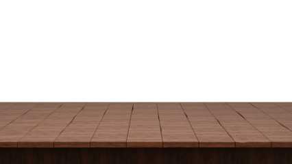 A close-up of a wooden platform against a transparent background. PNG file