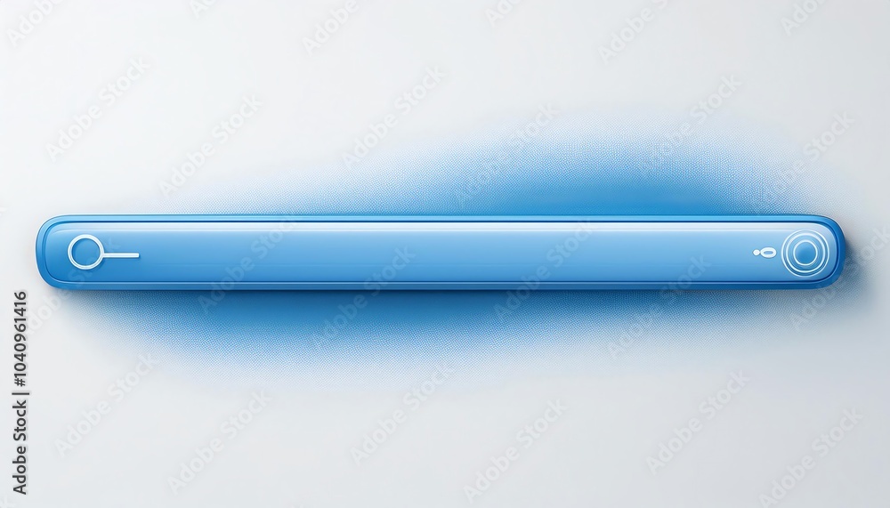 Poster a sleek blue bar against a light background, showcasing a modern design with a hint of gradient for 
