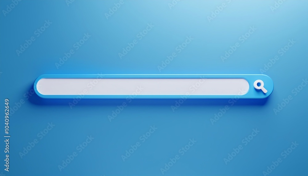 Poster a sleek blue search bar on a textured background, ideal for online queries and navigation.