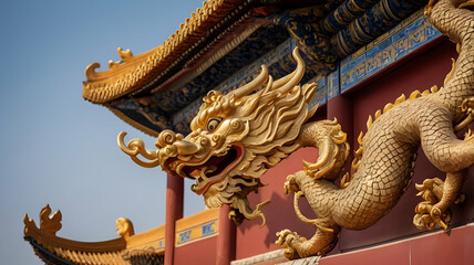 Obraz premium Forbidden City Roof Details