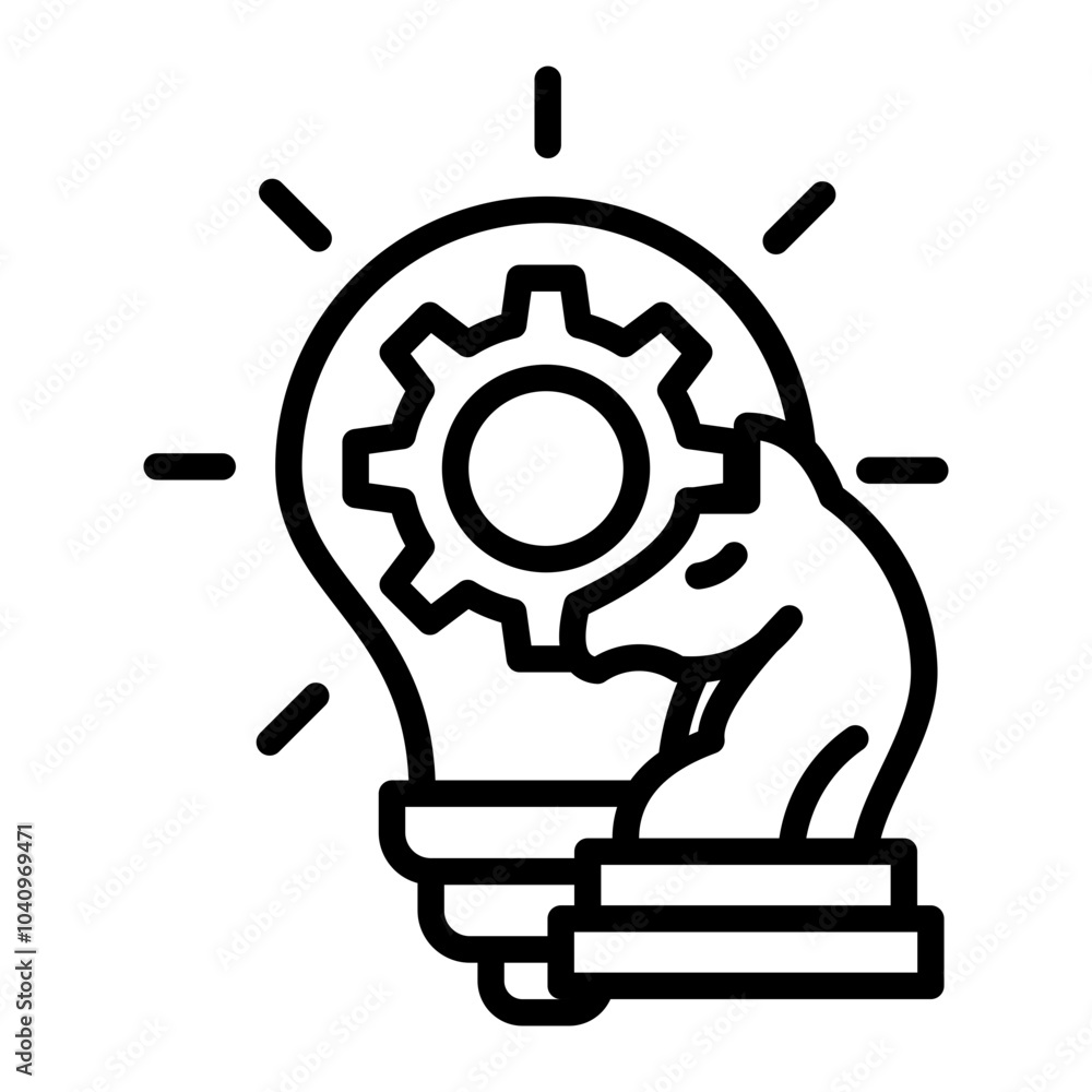 Wall mural Innovation Strategy Icon