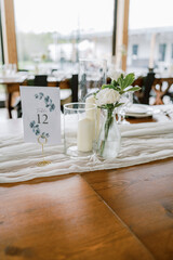 Farm Table Center Pieces