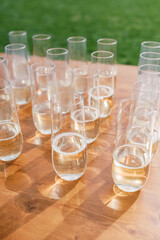 glasses of champagne