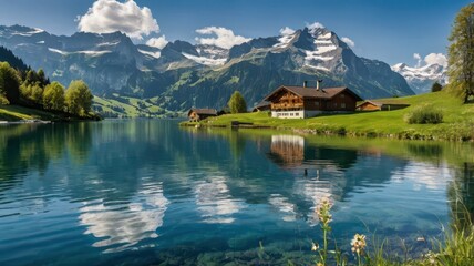 lake in the mountains